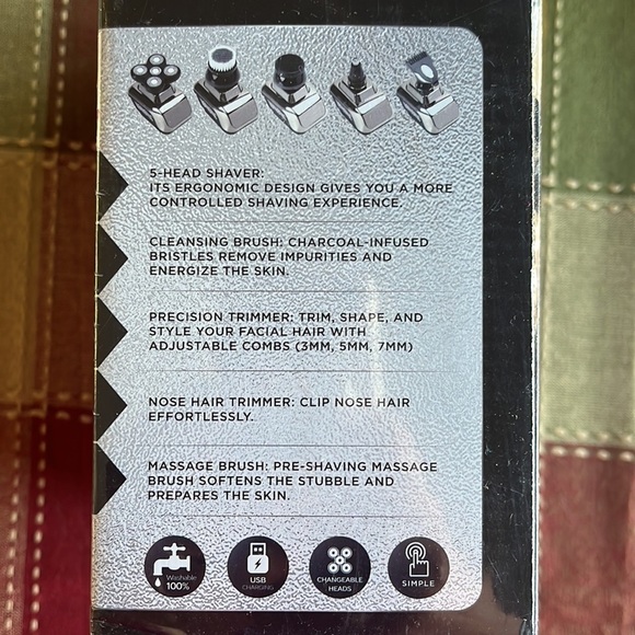 Brand New 5-in-1 Electric Wet/Dry Bald Head Shaver for Men Cordless Palm Sized - Picture 11 of 15